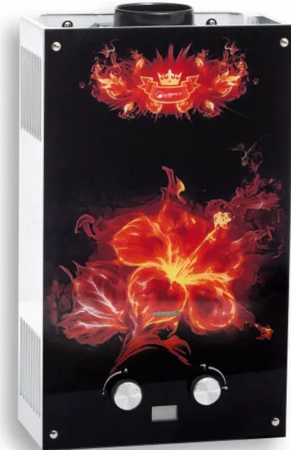 Газовая колонка яркого дизайна